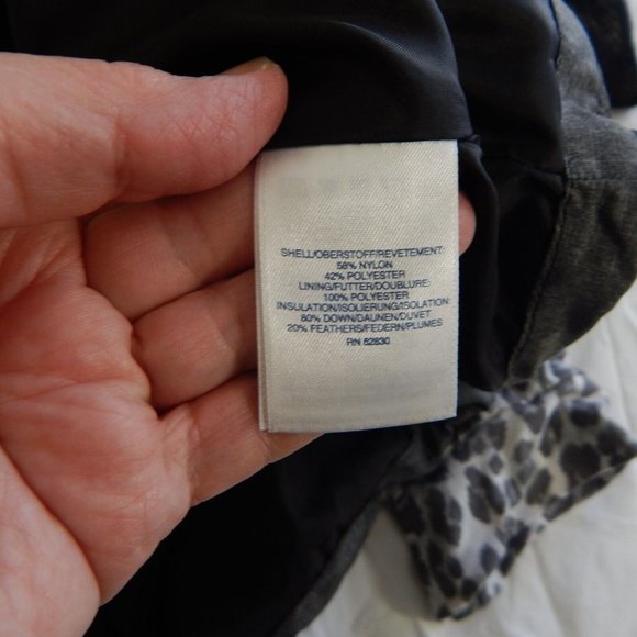 LANDS END puffer vest coat jacket outerwear down filled gray plus 20W 22W 2X - Picture 6 of 7